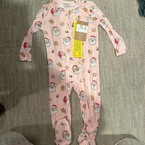 Angel Dear Christmas Pjs. Vintage Santa. 9-12 mo.